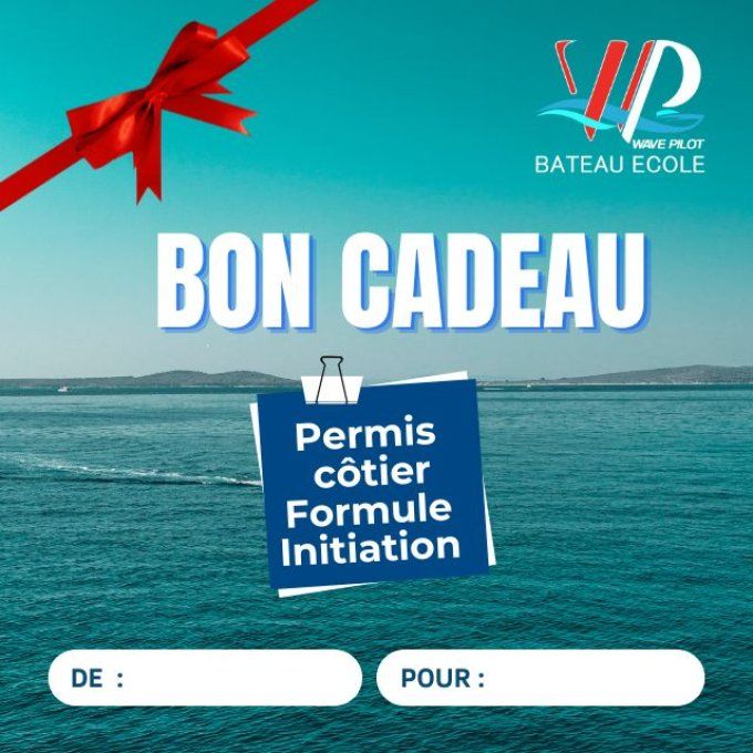 cadeau pour une initiation au permis cotier en mer