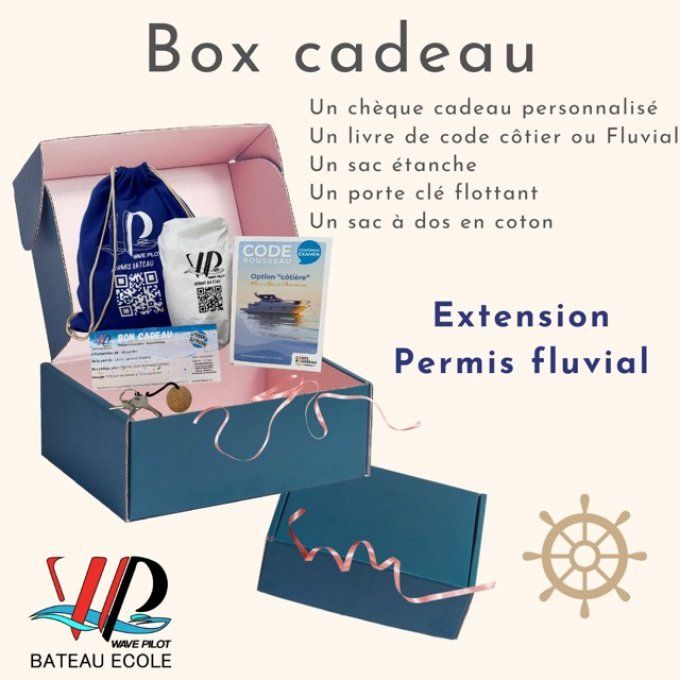 box cadeau extension permis fluvial