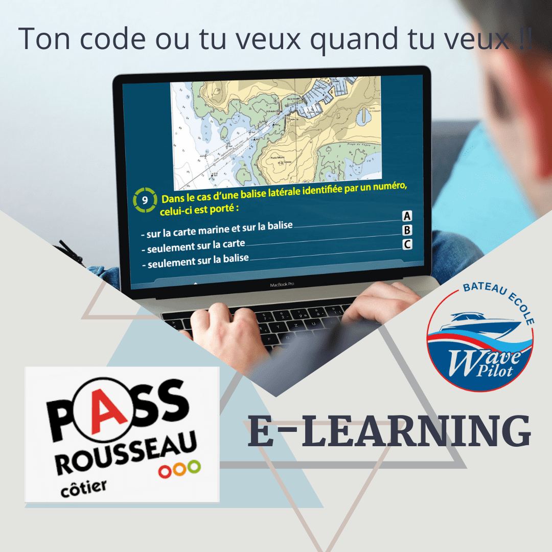 Cliquez ici pour commander le E-Learning Pass Rousseau Permis Côtier