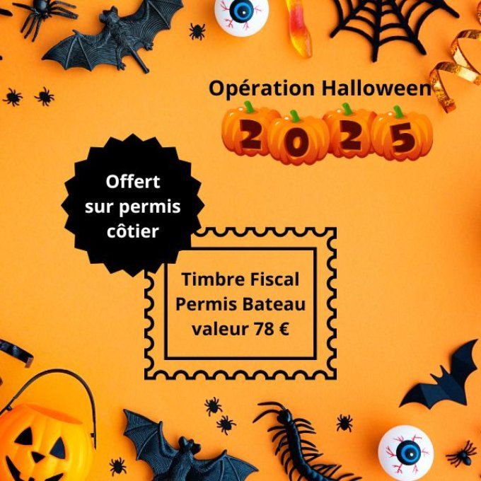 Timbre fiscal Offert Halloween 2025